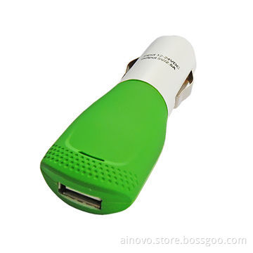 Car charger for iPad, iPhone, single USB, 5V/2.5A